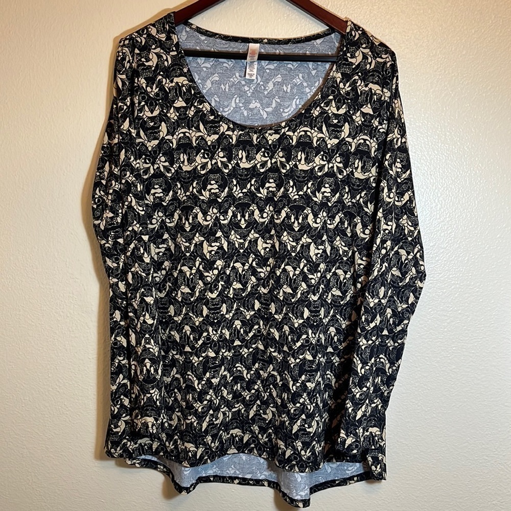 Lularoe Plus Size Casual Patterned Shirt
